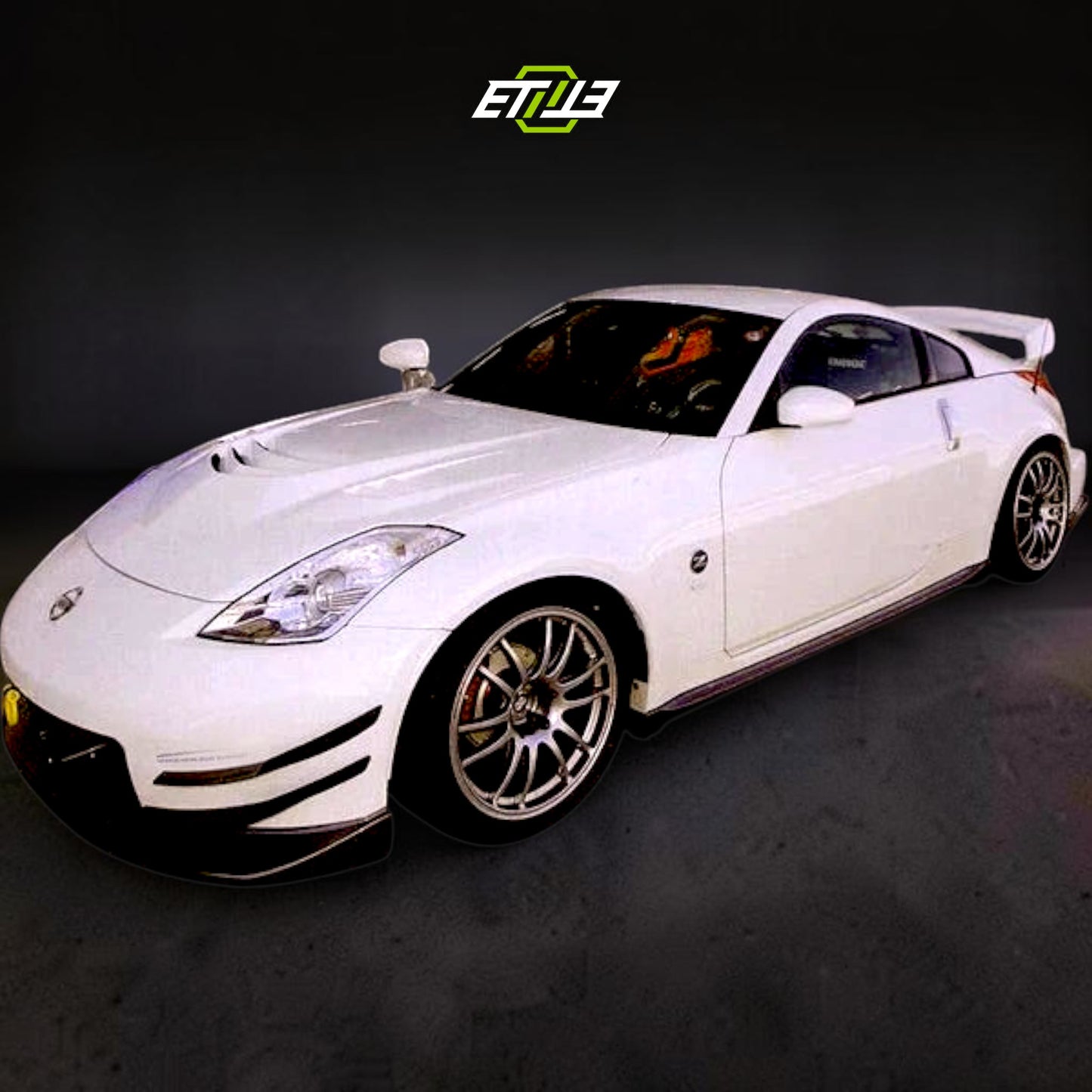 Nissan 350Z MC MCR Style Carbon Fiber Hood | SKU: ETI-HN01087-CF | ID: 10658250752281 | Shopifydevstudio