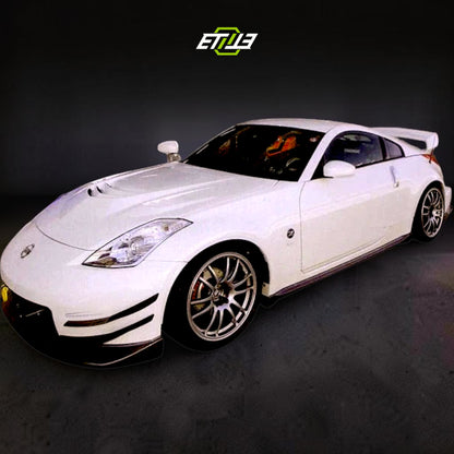 Nissan 350Z MC MCR Style Carbon Fiber Hood | SKU: ETI-HN01087-CF | ID: 10658250752281 | Shopifydevstudio