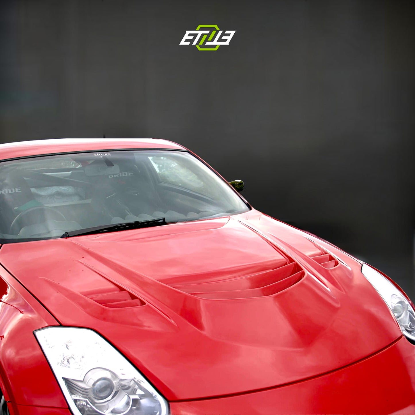 Nissan 350Z MC MCR Style Carbon Fiber Hood | SKU: ETI-HN01087-CF | ID: 10658250752281 | Shopifydevstudio