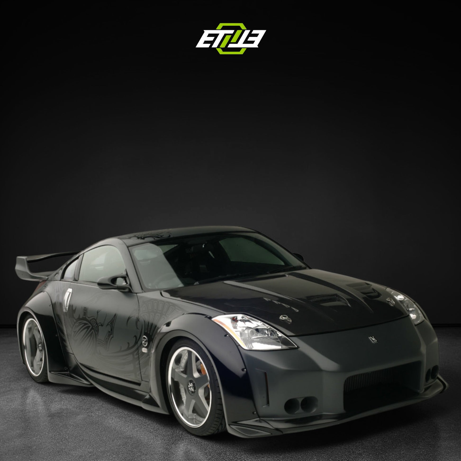 Nissan 350Z Veilside Style skirt kit 6pcs Body Kit | SKU: ETI-NISSAN-350-KIT-FRP | ID: 10658254487833 | Shopifydevstudio