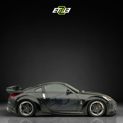 Nissan 350Z Veilside Style skirt kit 6pcs Body Kit | SKU: ETI-NISSAN-350-KIT-FRP | ID: 10658254487833 | Shopifydevstudio