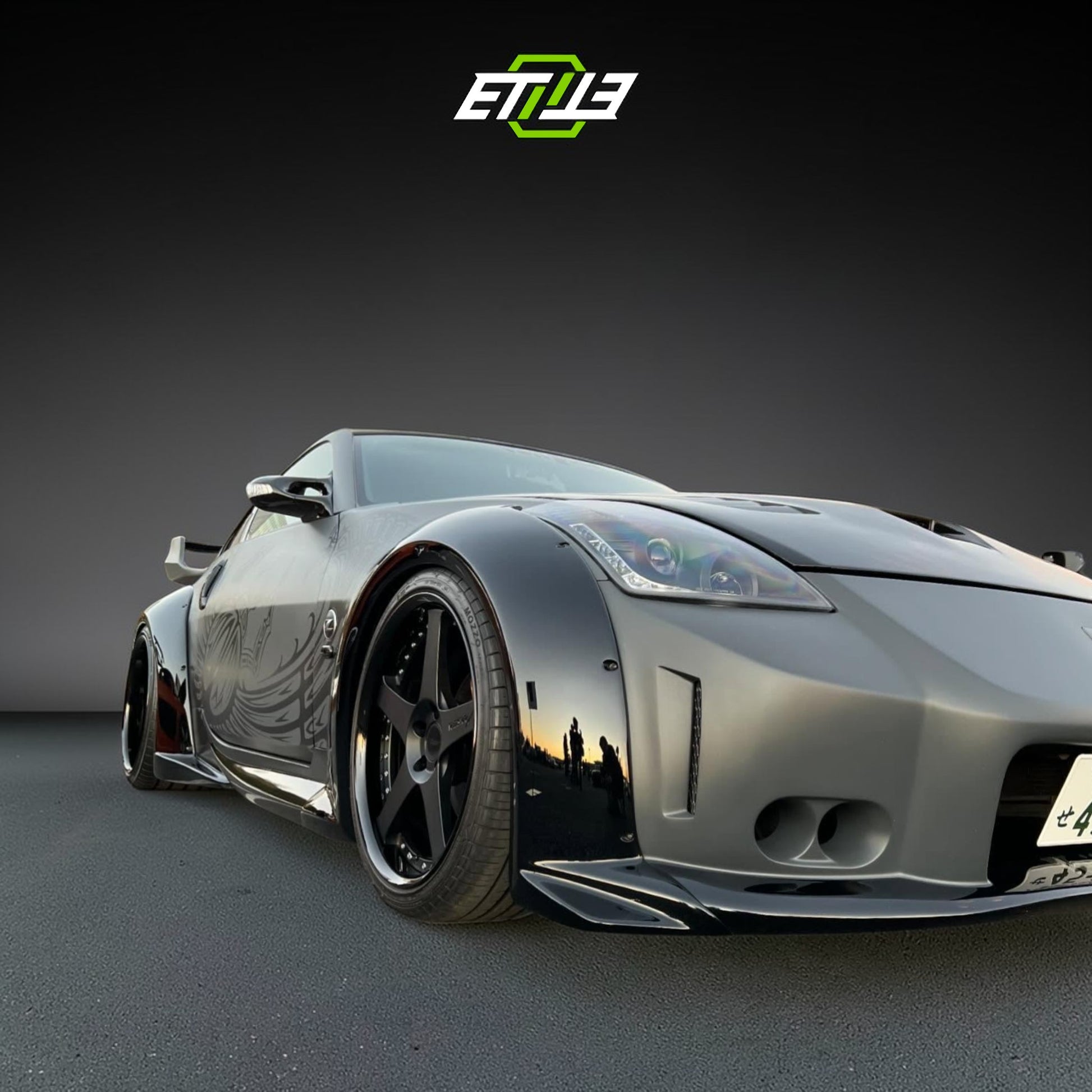 Nissan 350Z Veilside Style skirt kit 6pcs Body Kit | SKU: ETI-NISSAN-350-KIT-FRP | ID: 10658254487833 | Shopifydevstudio