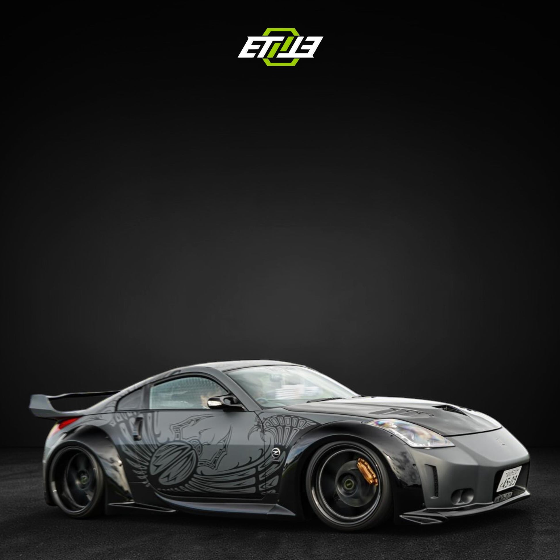 Nissan 350Z Veilside Style skirt kit 6pcs Body Kit | SKU: ETI-NISSAN-350-KIT-FRP | ID: 10658254487833 | Shopifydevstudio