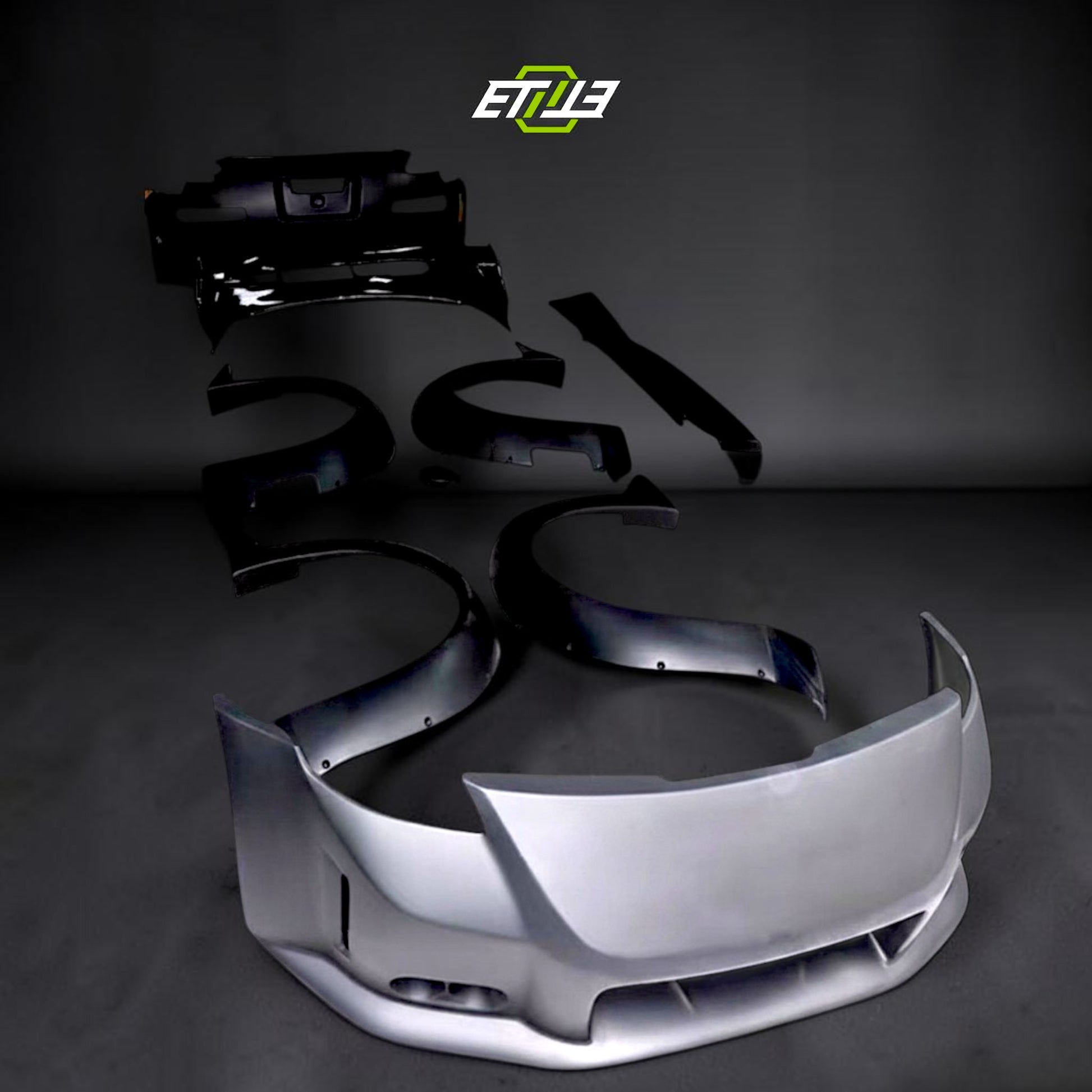 Nissan 350Z Veilside Style skirt kit 6pcs Body Kit | SKU: ETI-NISSAN-350-KIT-FRP | ID: 10658254487833 | Shopifydevstudio