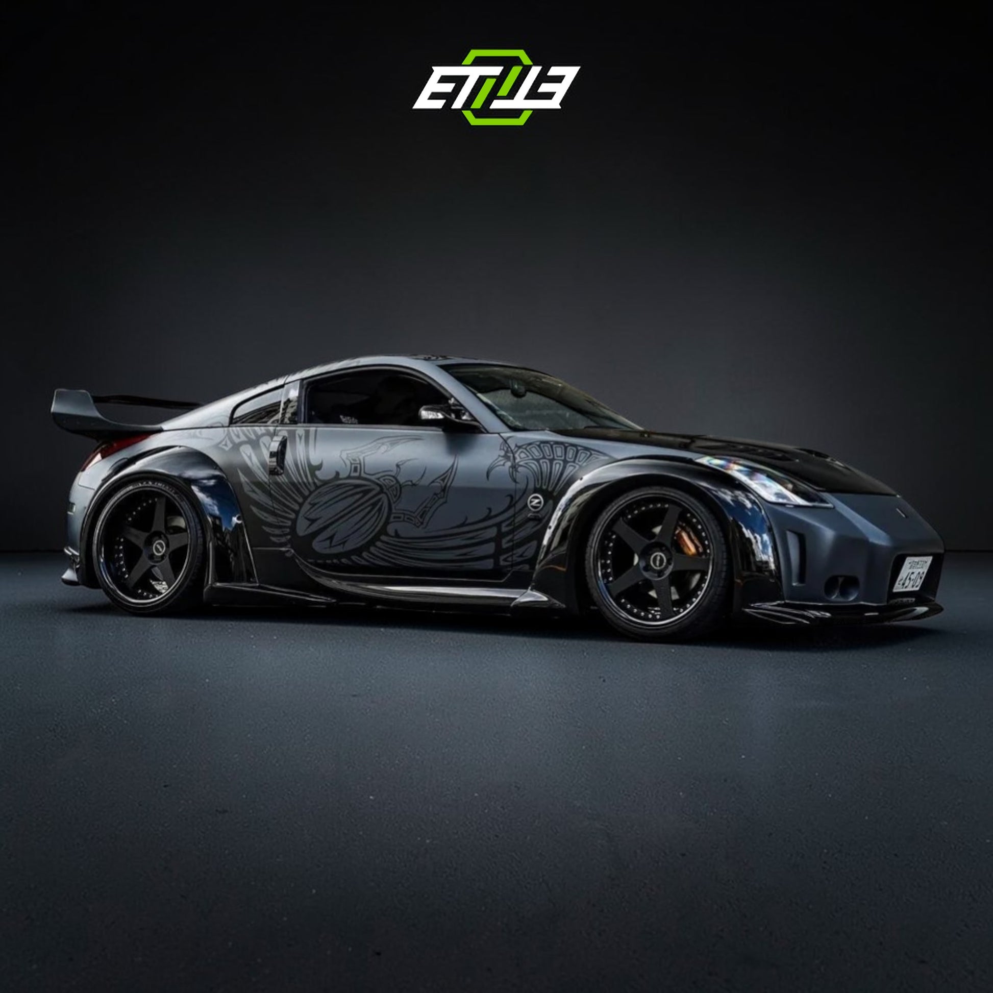 Nissan 350Z Veilside Style skirt kit 6pcs Body Kit | SKU: ETI-NISSAN-350-KIT-FRP | ID: 10658254487833 | Shopifydevstudio