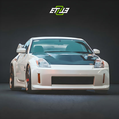 Nissan 350Z Vertex Style Long Nose Front and Rear Bumper Package