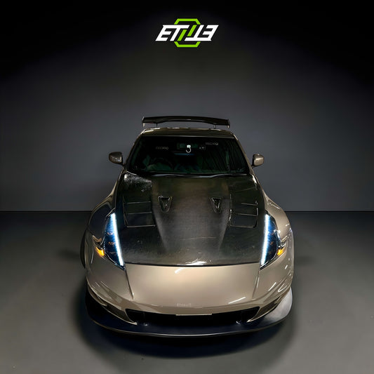 Nissan 370Z Top Secret Style Carbon Fiber Hood