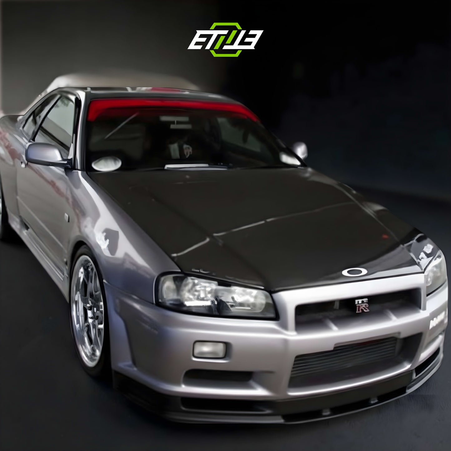 Nissan R34 GTR OEM Style Carbon Fiber Hood