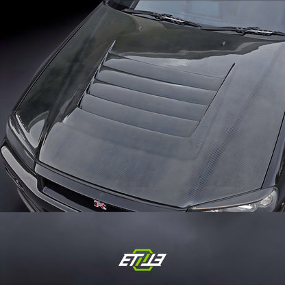 Nissan R34 Nismo Style Carbon Fiber Hood