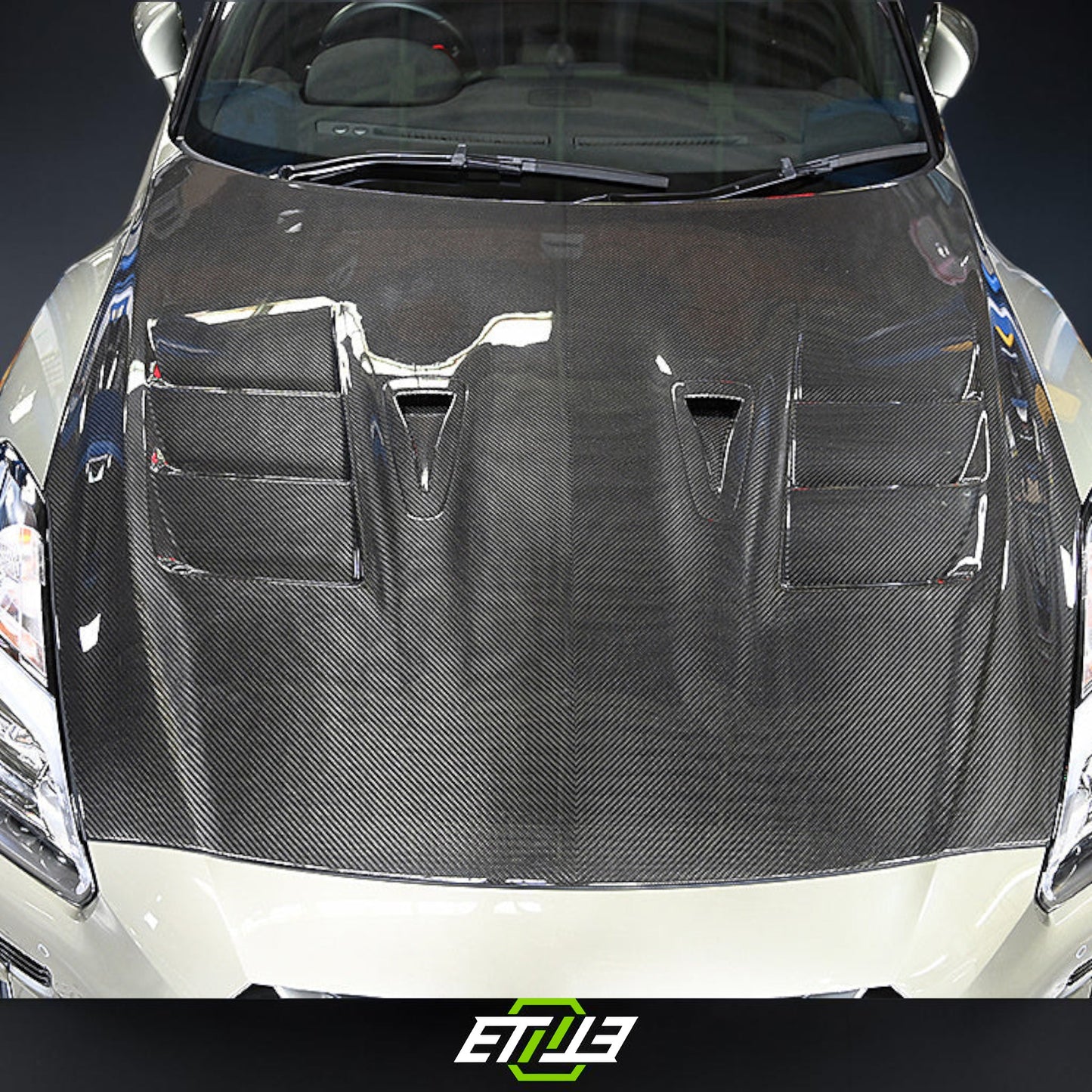 Nissan R35 08-15 Top Secret Style Carbon Fiber Hood | SKU: ETI-HN01645-CF | ID: 10658250162457 | Shopifydevstudio
