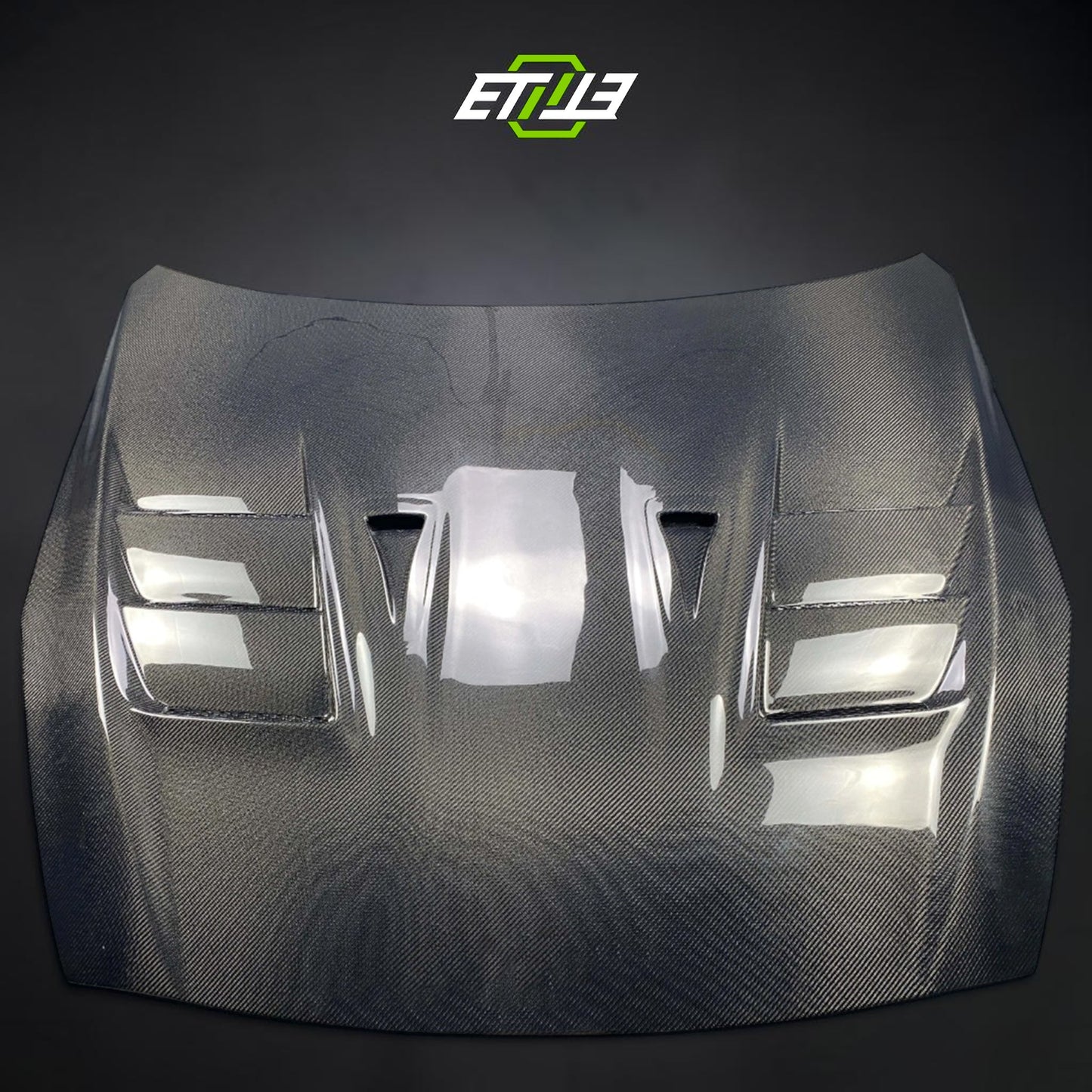 Nissan R35 08-15 Top Secret Style Carbon Fiber Hood | SKU: ETI-HN01645-CF | ID: 10658250162457 | Shopifydevstudio