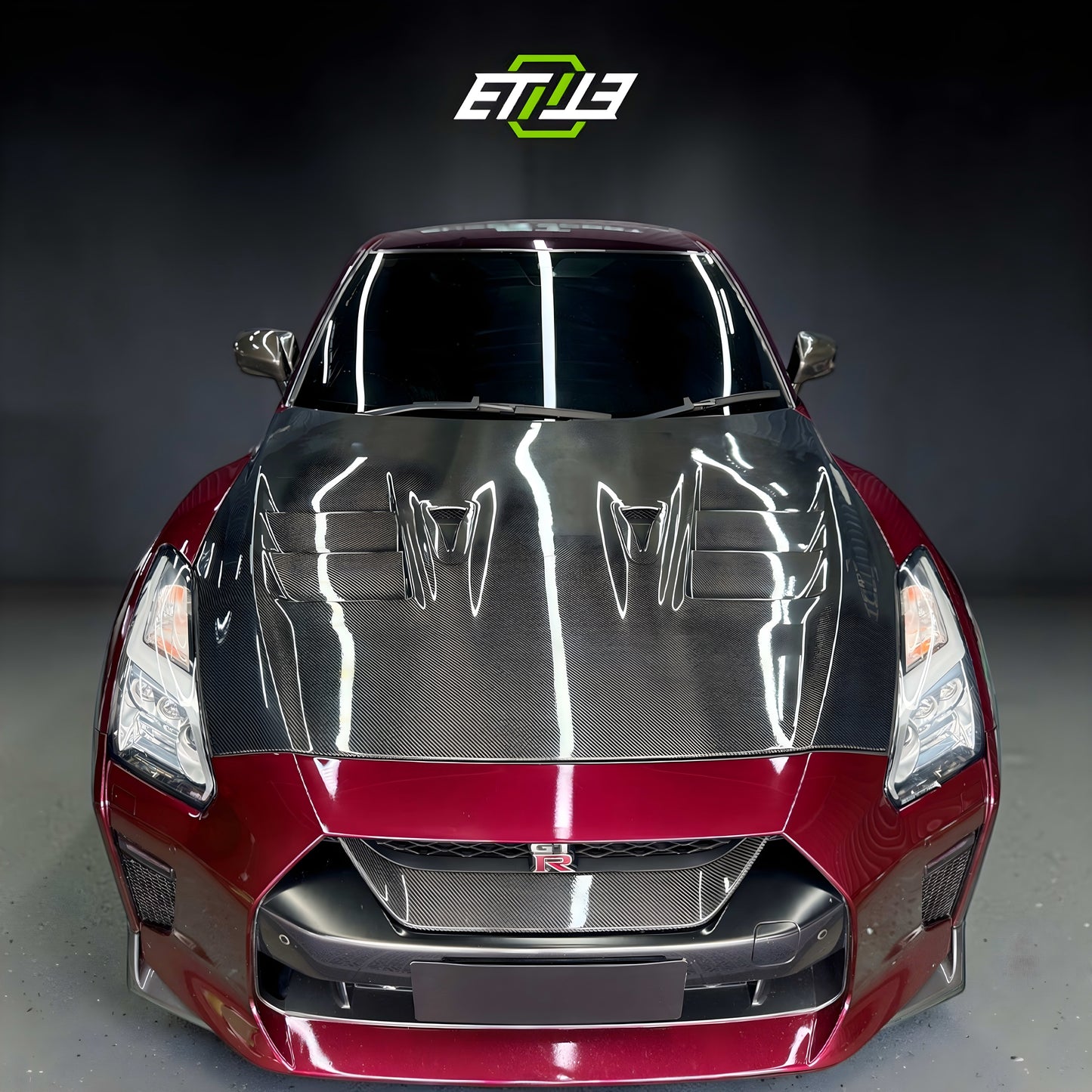 Nissan R35 08-15 TS Style Carbon Fiber Hood