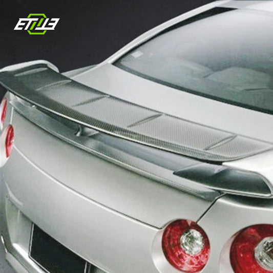 R35 Wald style add-on spoiler — matte carbon, ETi