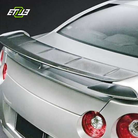 Nissan R35 Add-On Wald Style Carbon Fiber Spoiler