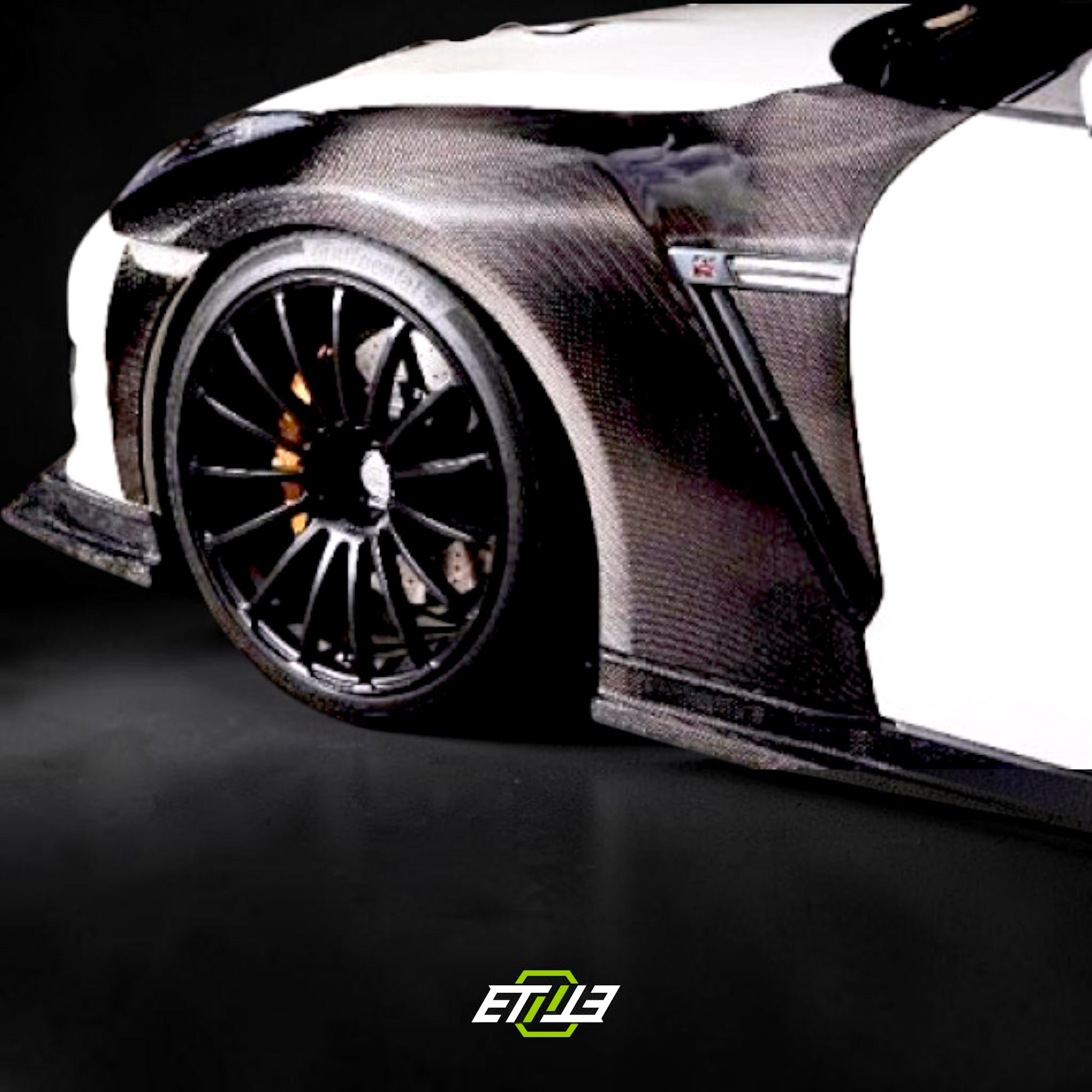 Nissan R35 Vertex Style Carbon Fiber Fender | SKU: ETI-FN01596-CF | ID: 10658252488985 | Shopifydevstudio