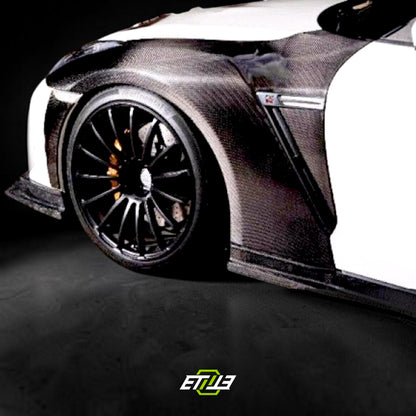 Nissan R35 Vertex Style Carbon Fiber Fender | SKU: ETI-FN01596-CF | ID: 10658252488985 | Shopifydevstudio