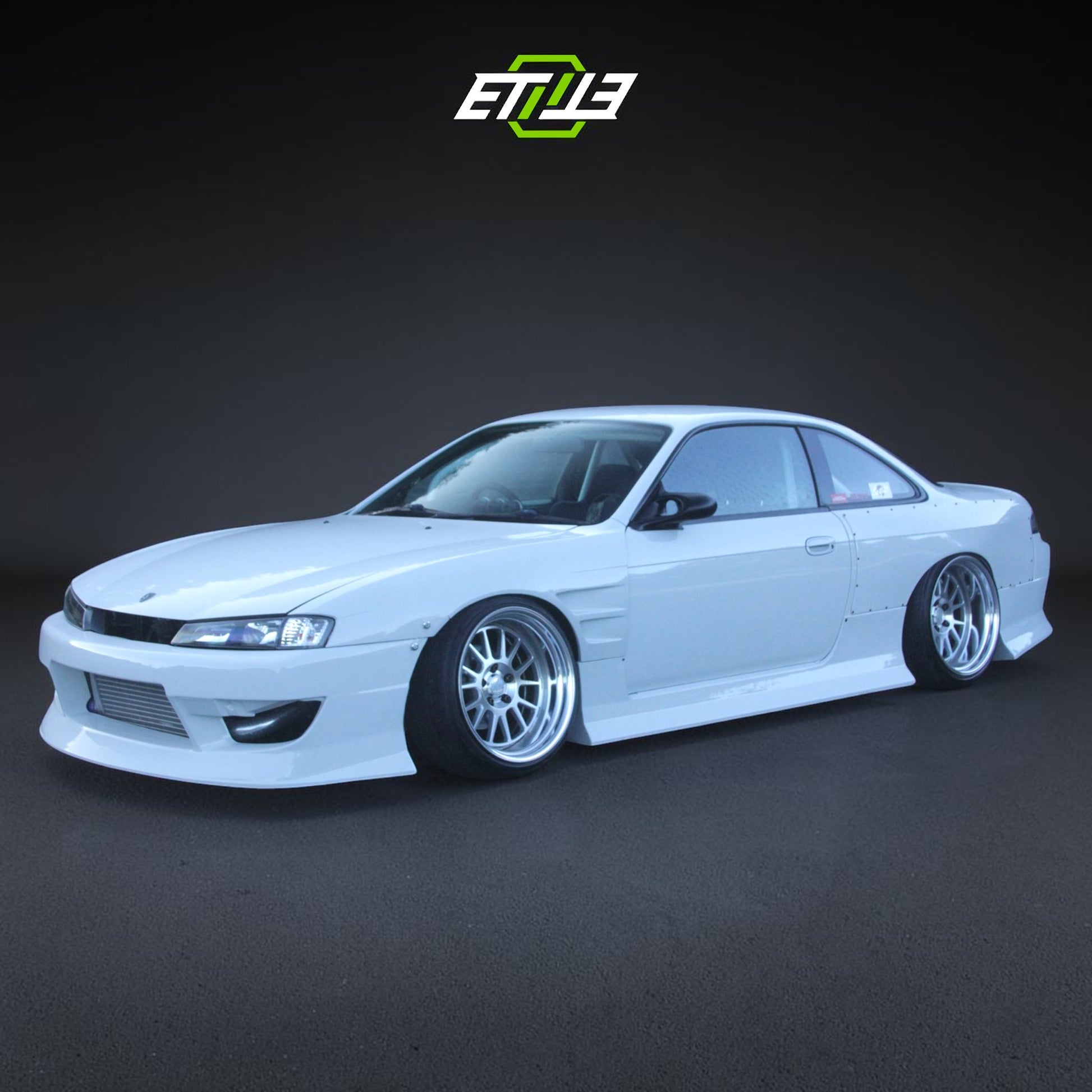 Nissan Silvia S14 MC D-Max Style Widebody Body Kit | SKU: ETI-NISSAN-SIL-KIT-FRP | ID: 10658255929625 | Shopifydevstudio