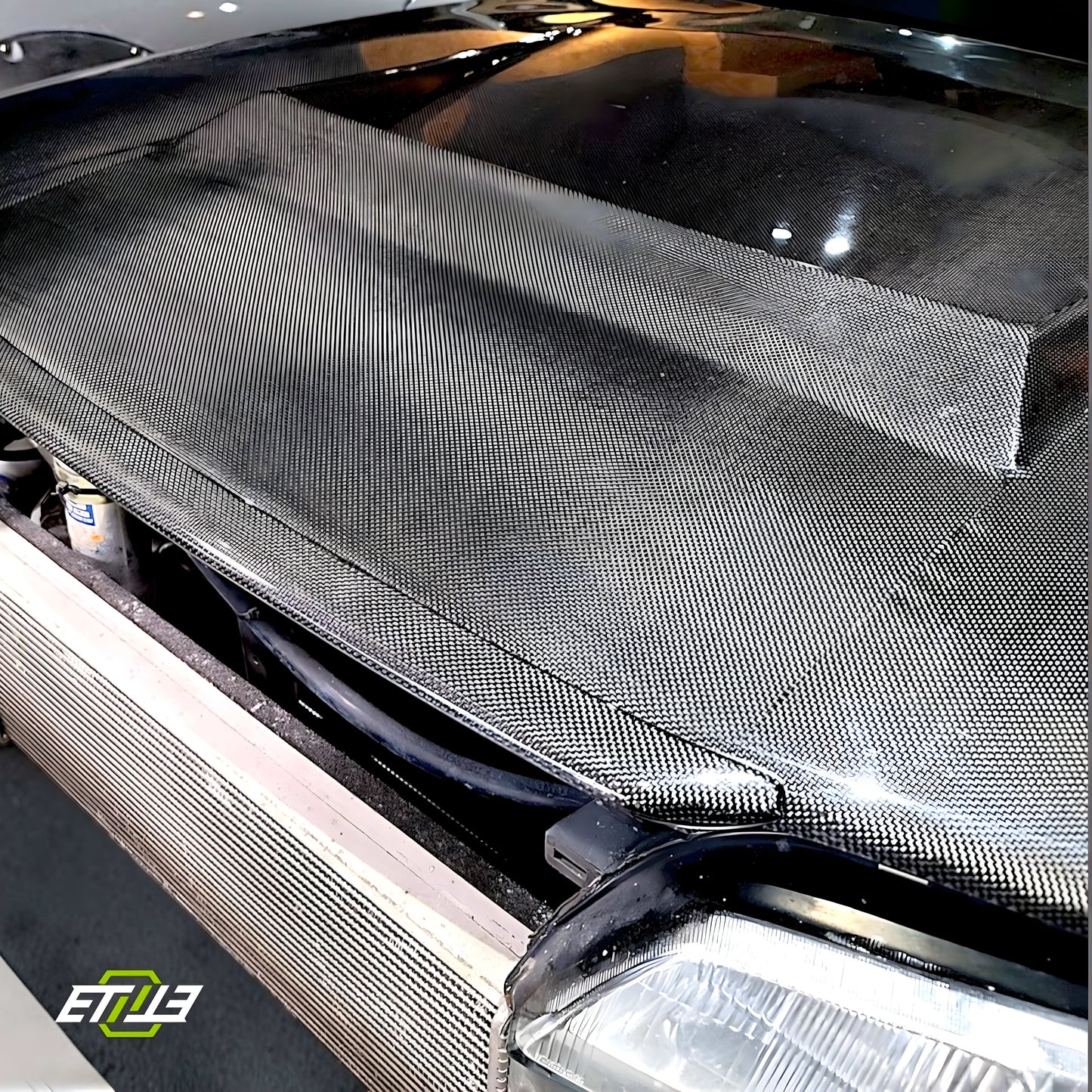 Nissan Skyline R32 GTR NS Full Carbon Fiber Bonnet/Hood Lip