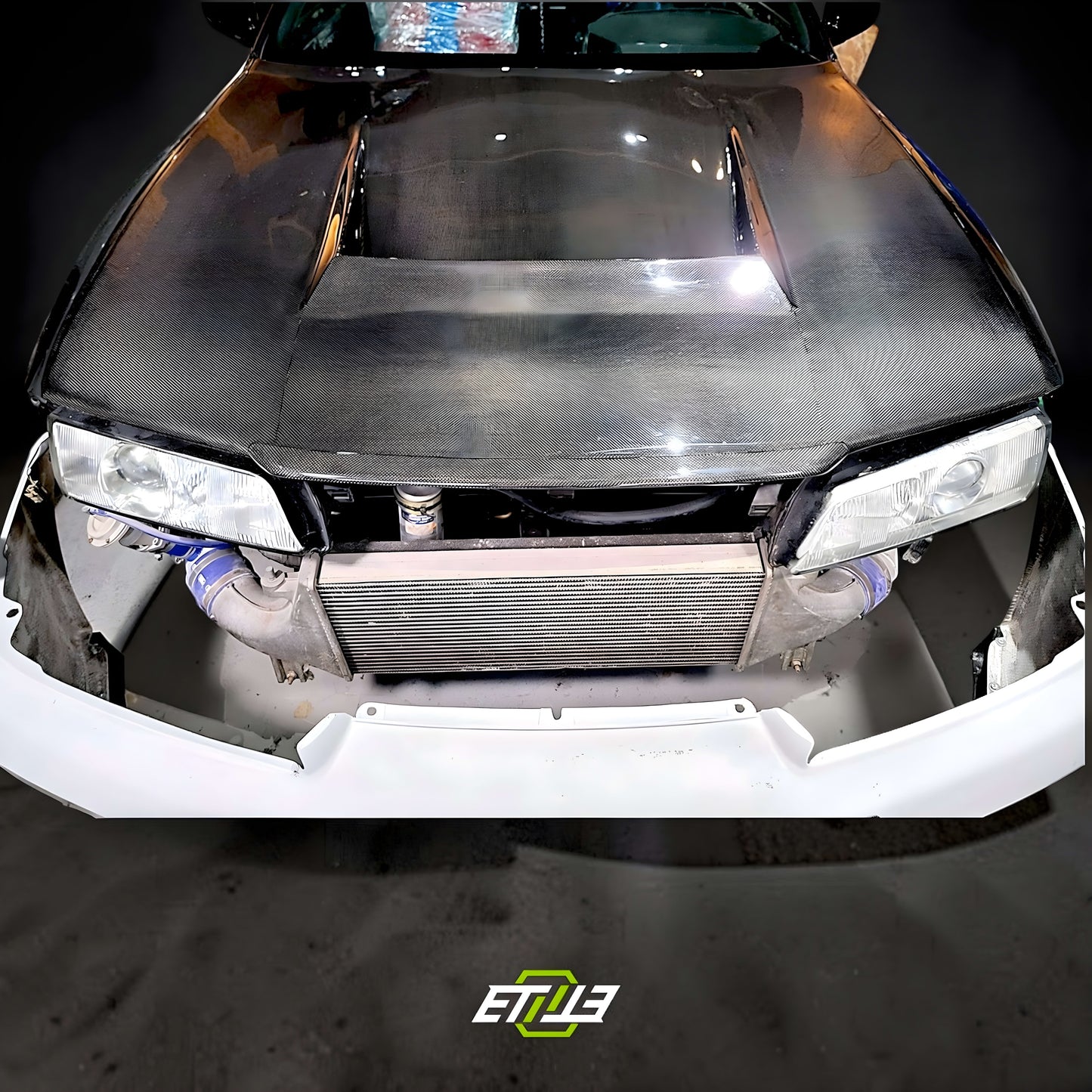 Nissan Skyline R32 GTR NS Full Carbon Fiber Bonnet/Hood Lip