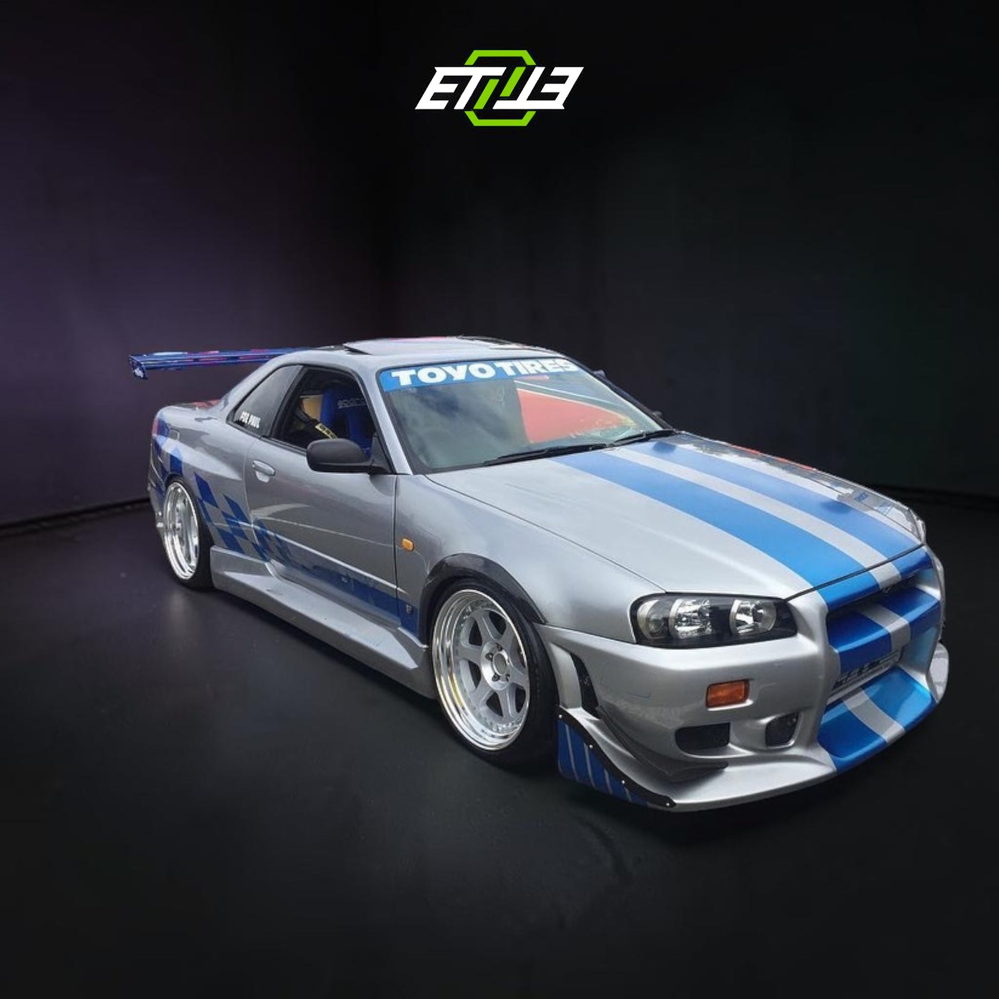 Nissan Skyline R34 C-West Style GTR Body Kit | SKU: ETI-757-FIB | ID: 10658256453913 | Shopifydevstudio
