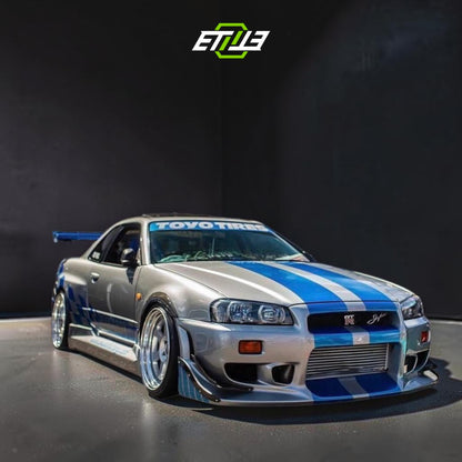 Nissan Skyline R34 C-West Style GTR Body Kit | SKU: ETI-757-FIB | ID: 10658256453913 | Shopifydevstudio