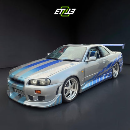 Nissan Skyline R34 C-West Style GTR Body Kit | SKU: ETI-757-FIB | ID: 10658256453913 | Shopifydevstudio