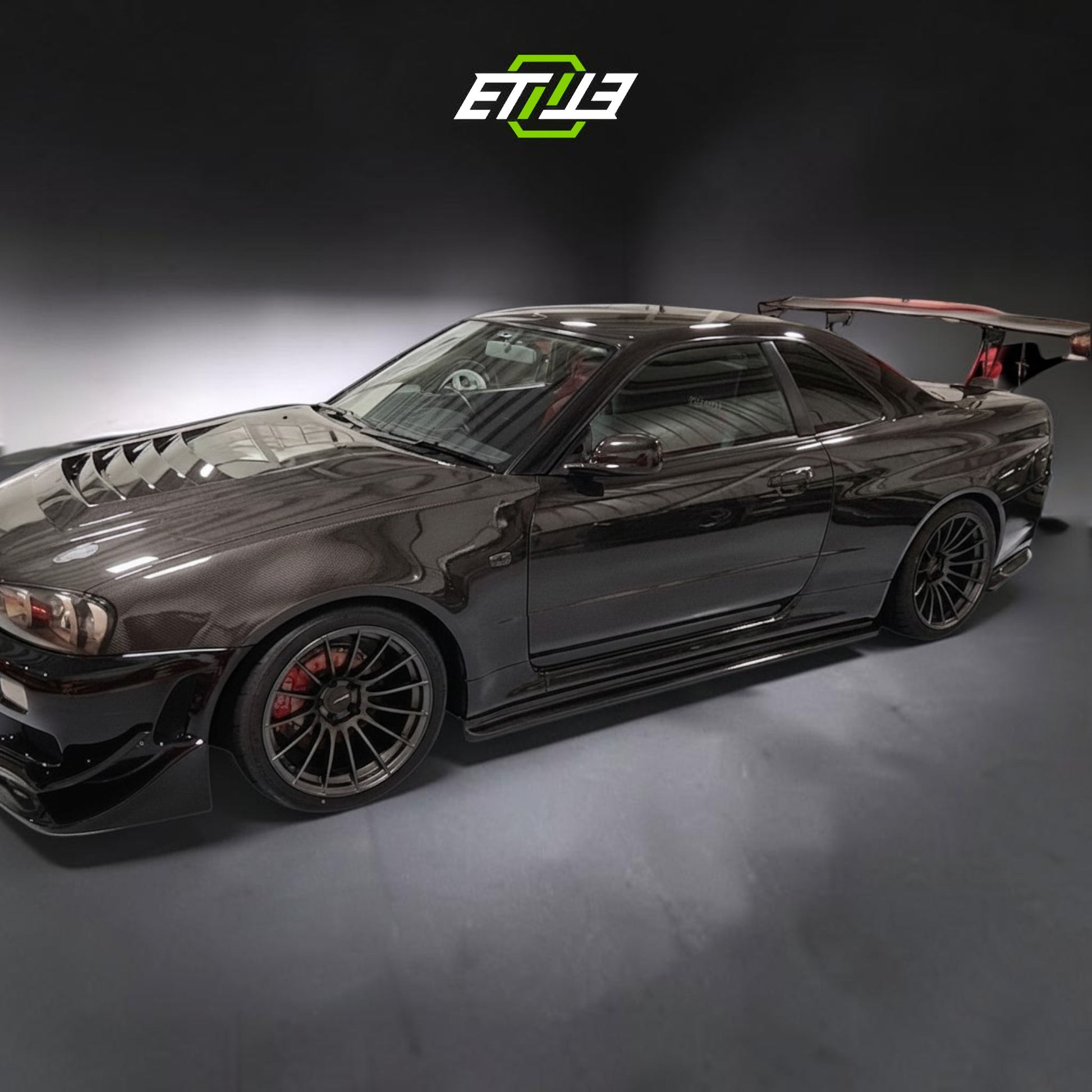 Nissan Skyline R34 Sunline Style Body Kit | SKU: ETI-NISSAN-SKY-KIT-FRP | ID: 10658256683289 | Shopifydevstudio