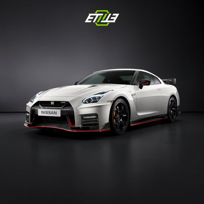 R35 MC Nismo style body kit — bespoke carbon, fitted on car, ETi