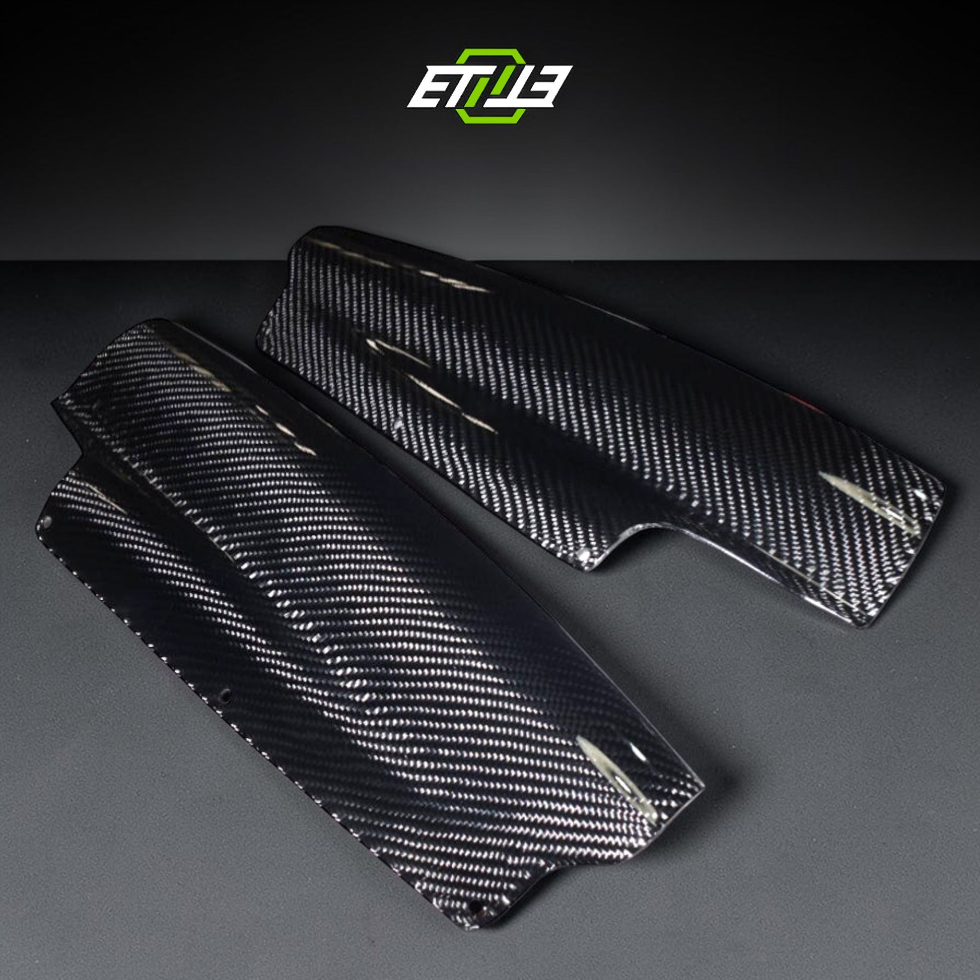 R32 TS style rear diffuser — bespoke carbon, front view, ETi