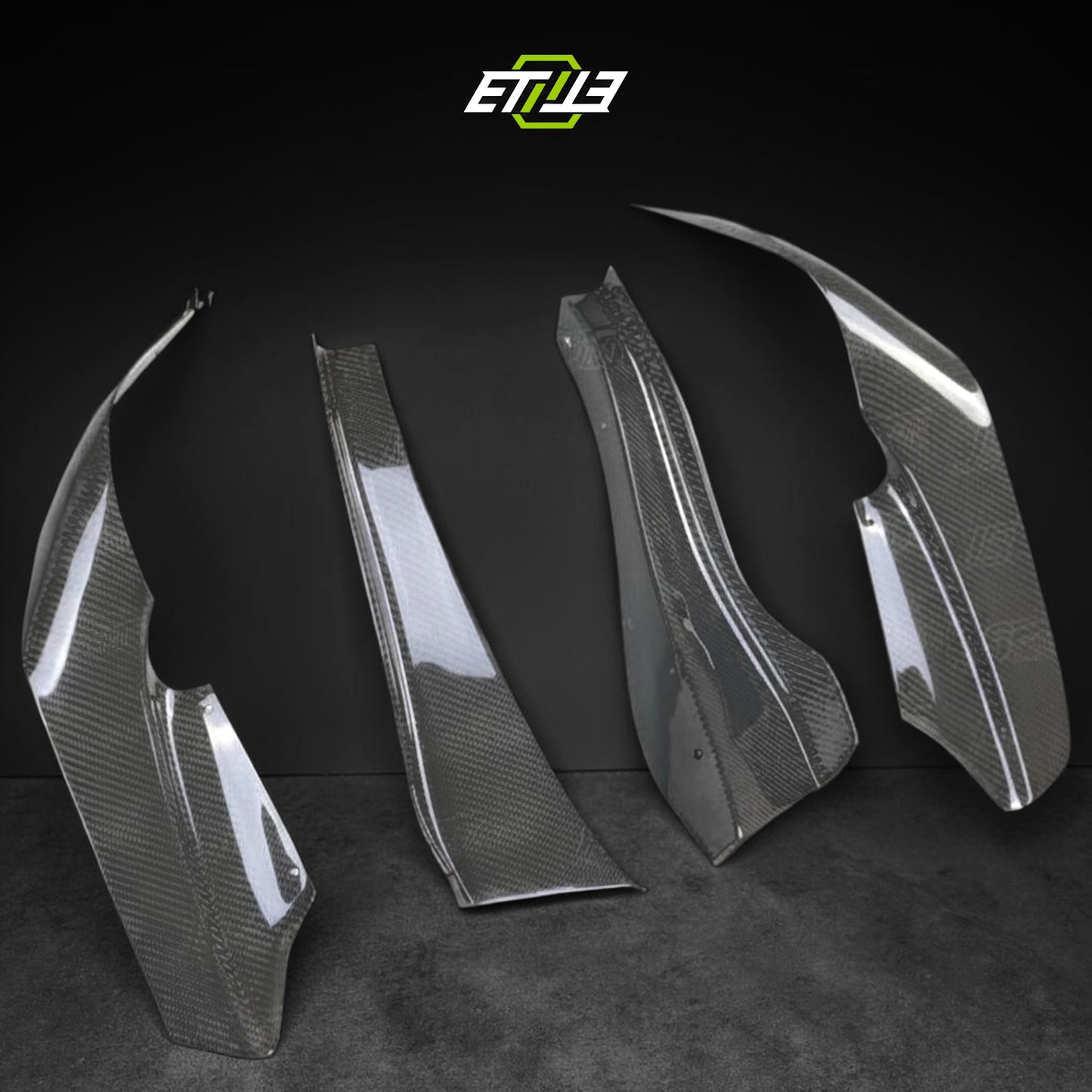 R33 GTR Border Style Front Bumper 4pcs Canard | SKU: UNKNOWN-SKU | ID: 10658242101529 | Shopifydevstudio