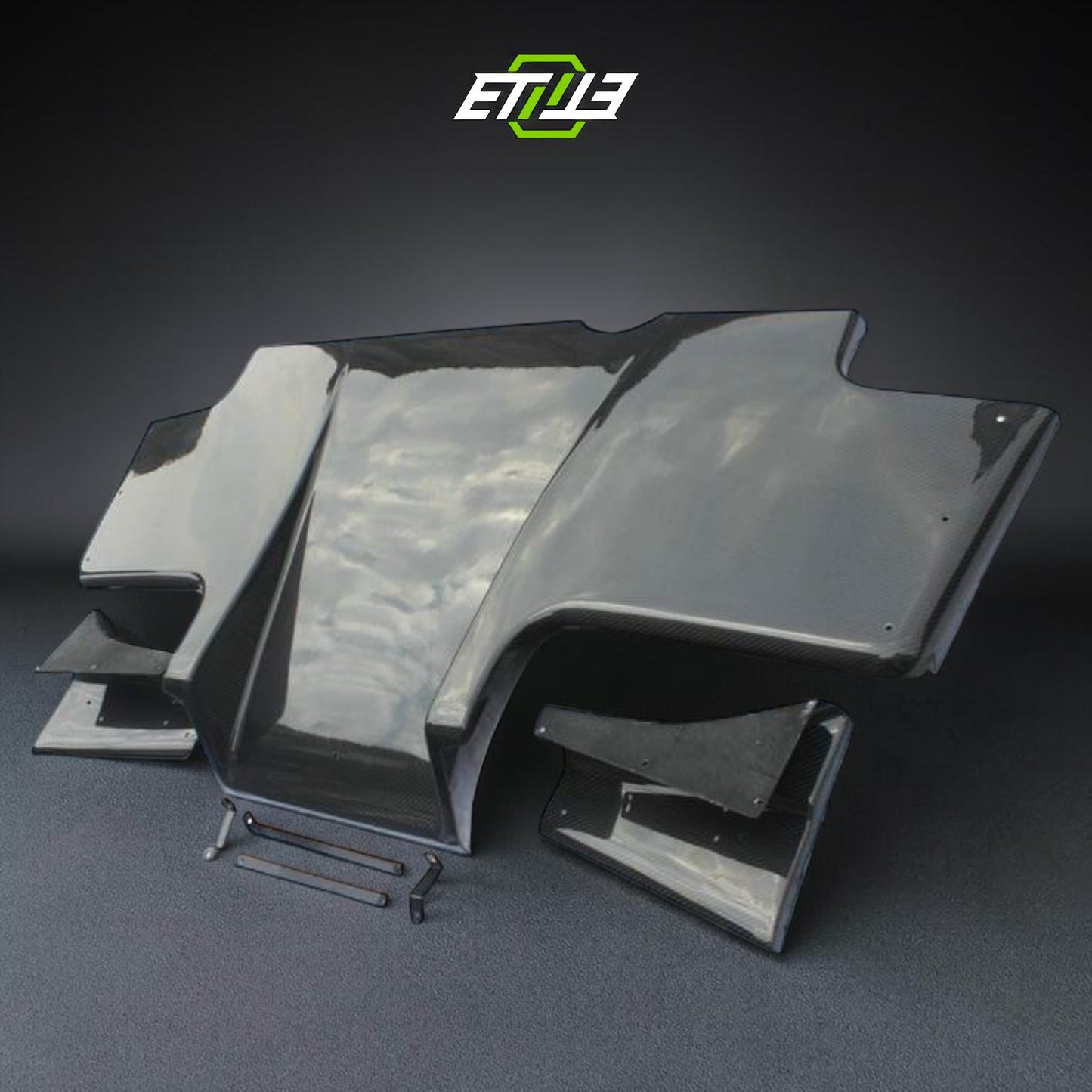R33 GTR TS Rear Diffuser 3pcs | SKU: UNKNOWN-SKU | ID: 10658243051801 | Shopifydevstudio