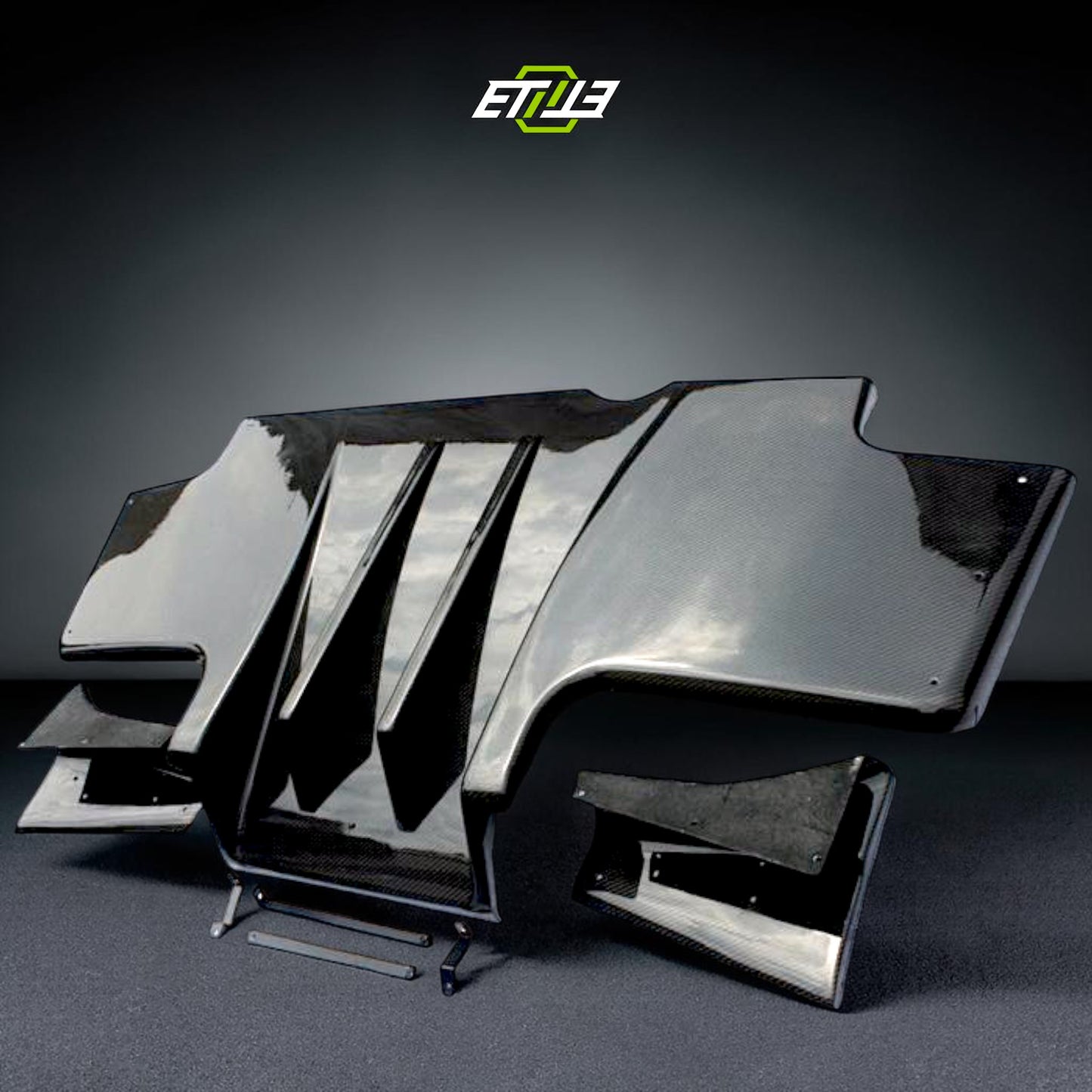 R33 GTR TS Rear Diffuser 5pcs | SKU: UNKNOWN-SKU | ID: 10658242920729 | Shopifydevstudio