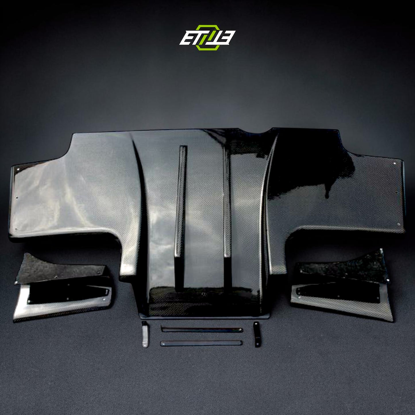 R33 GTR TS Rear Diffuser 5pcs | SKU: UNKNOWN-SKU | ID: 10658242920729 | Shopifydevstudio
