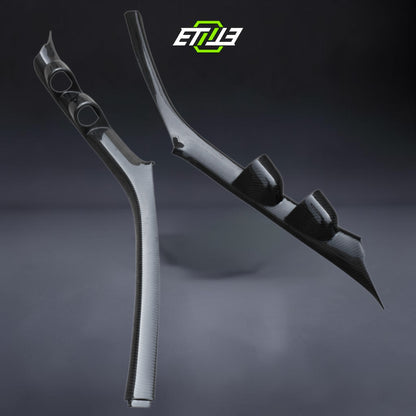 R33 GTS GTR RHD A-Pillar Double Gauge Pod 52mm/60mm | SKU: UNKNOWN-SKU | ID: 10658243150105 | Shopifydevstudio
