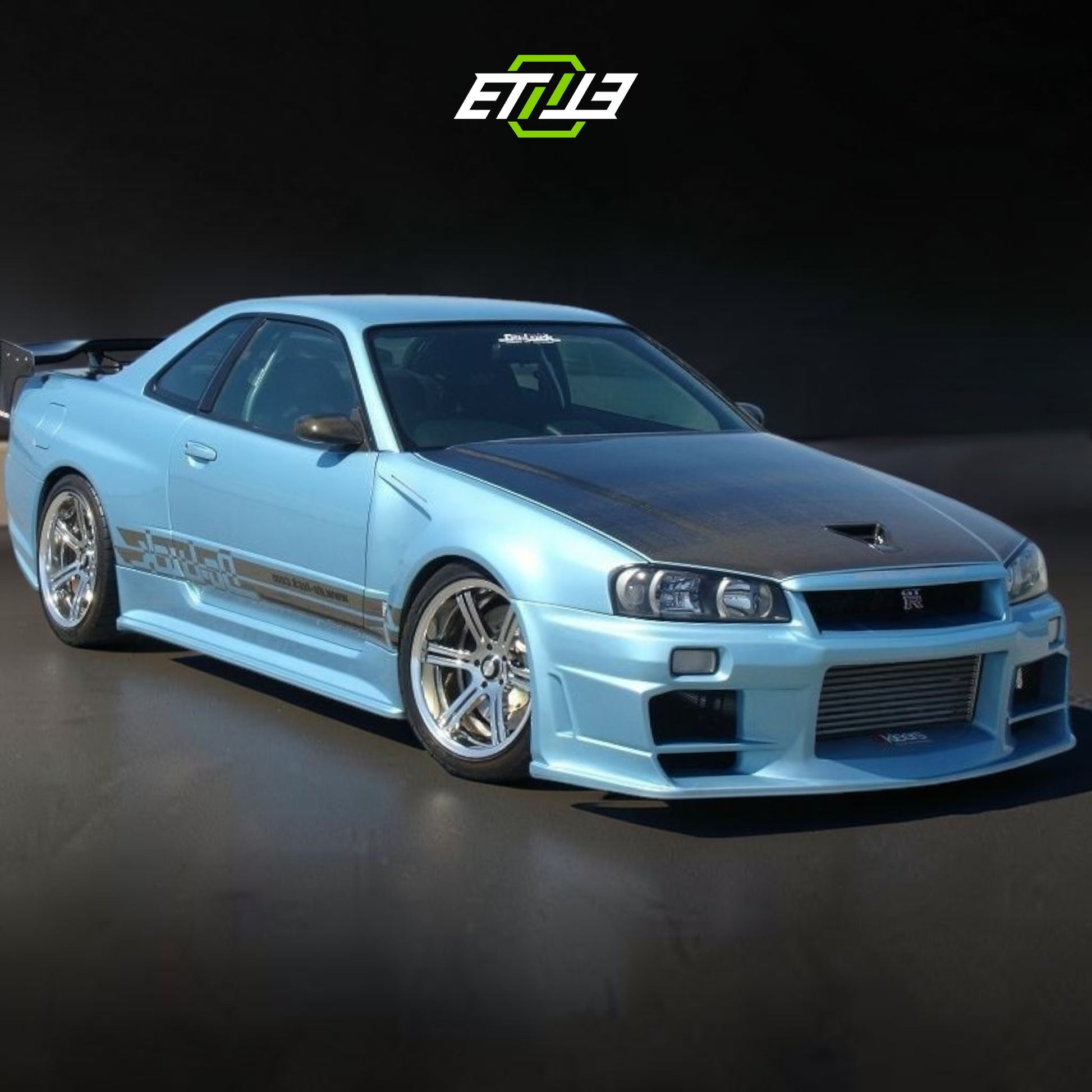 R34 GTR Do-Luck Style Front Fender | SKU: R34-CF-42 | ID: 10658245804313 | Shopifydevstudio