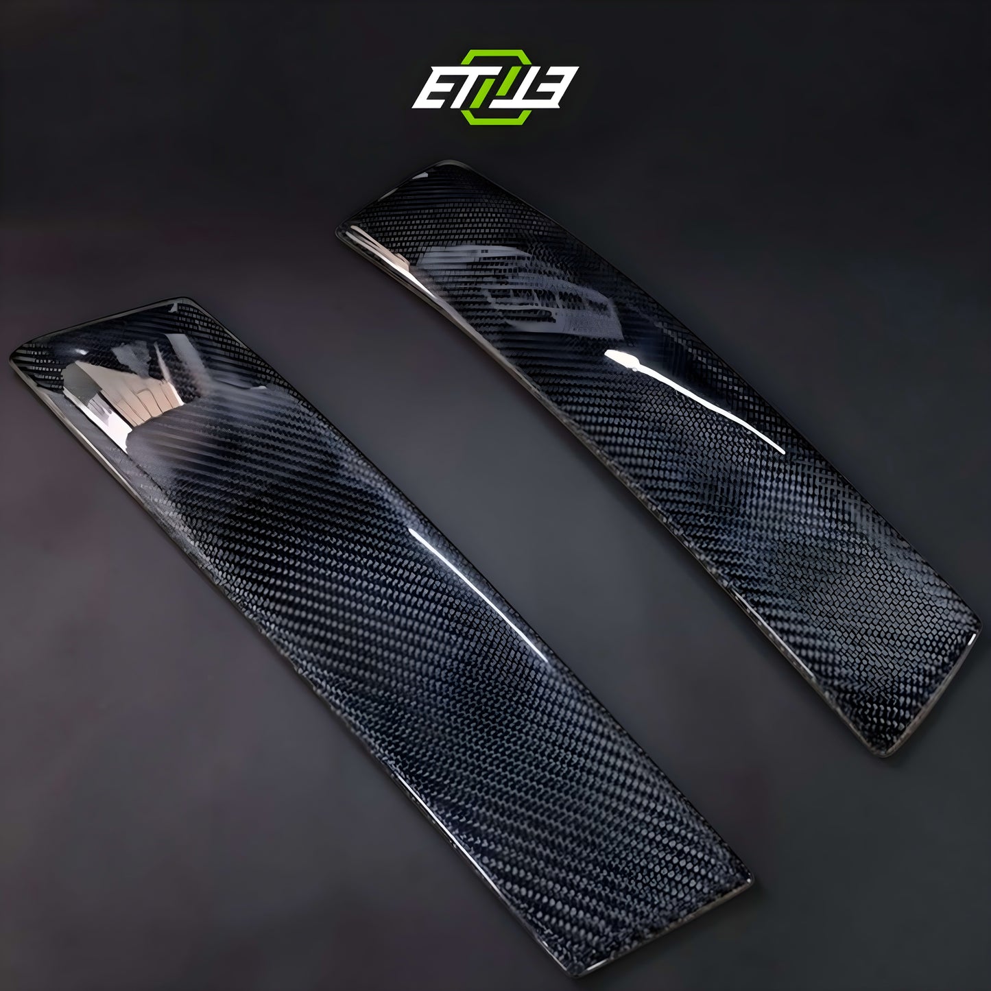 R34 GTR GTT Carbon Fiber B Pillar Cover 2pcs