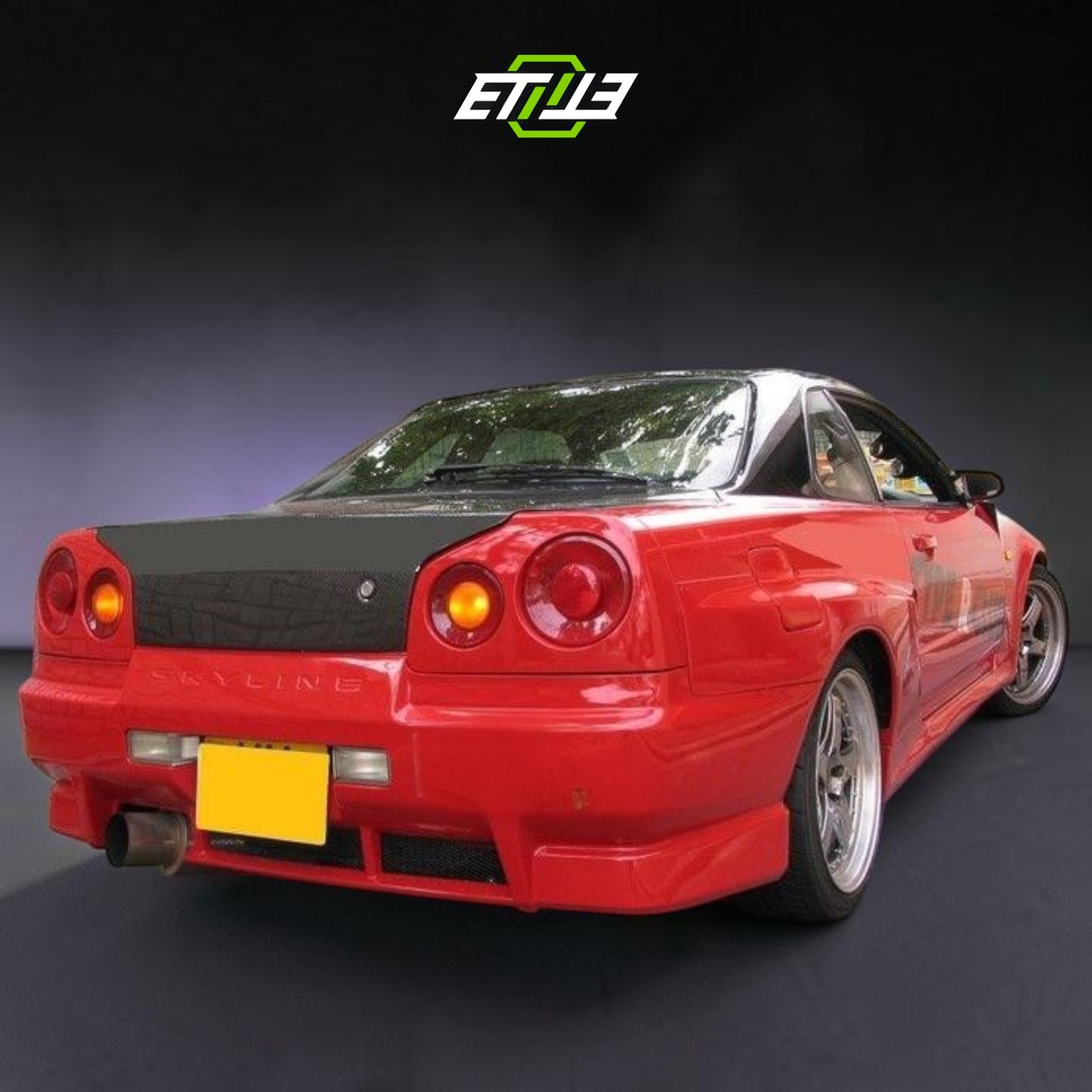 R34 GTR GTT OEM Style Rear Trunk (W/O Brake Lamp Position) | SKU: SKY-CF-5 | ID: 10658245312793 | Shopifydevstudio