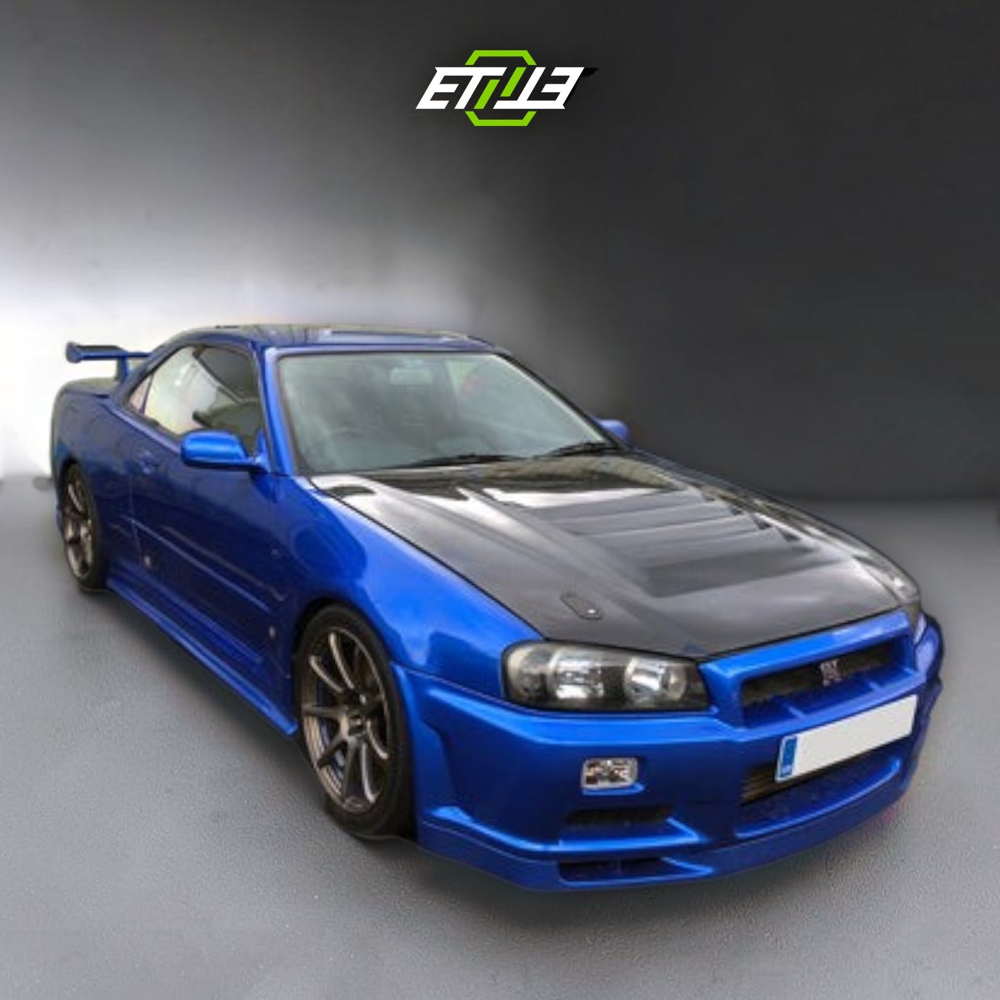 R34 GTR NI Style Hood | SKU: R34-CF-39 | ID: 10658245443865 | Shopifydevstudio