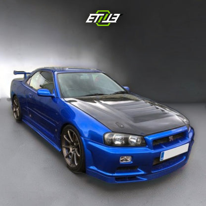 R34 GTR NI Style Hood | SKU: R34-CF-39 | ID: 10658245443865 | Shopifydevstudio