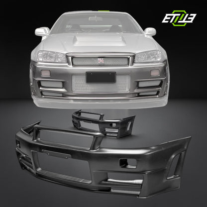 R34 GTR NI Z-Tune Style Front Bumper | SKU: R34-CF-22 | ID: 10658244854041 | Shopifydevstudio