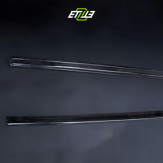R34 GTR Nismo Style Carbon Fiber Side Skirt Extension (189cm)