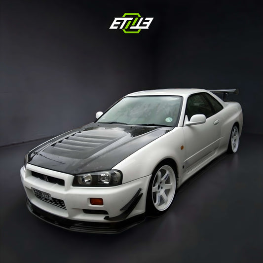 R34 GTR OEM Style Front Bumper (4pcs Canard)