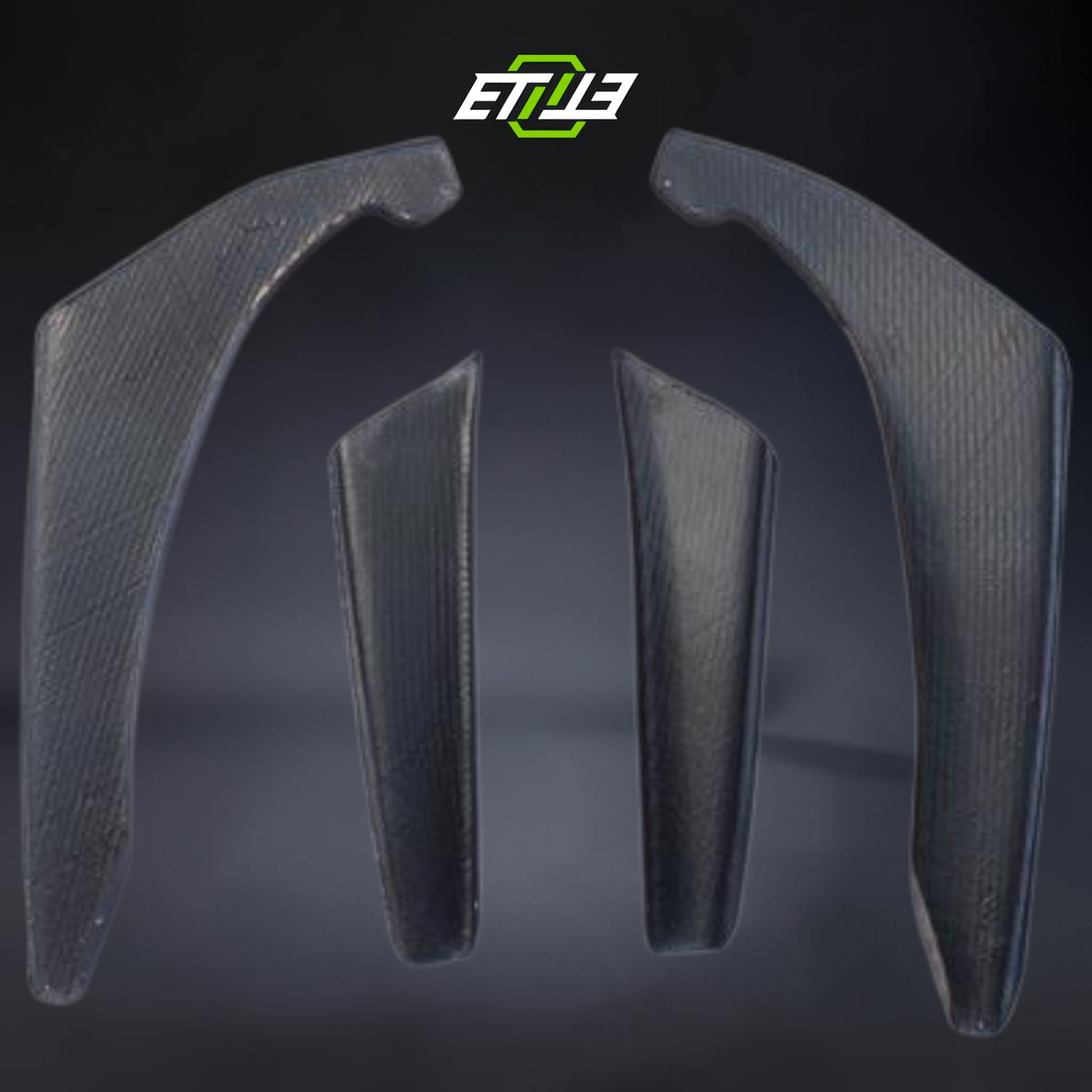 R34 GTR OEM Style Front Bumper (4pcs Canard) | SKU: SKY-CF-6 | ID: 10658245378329 | Shopifydevstudio