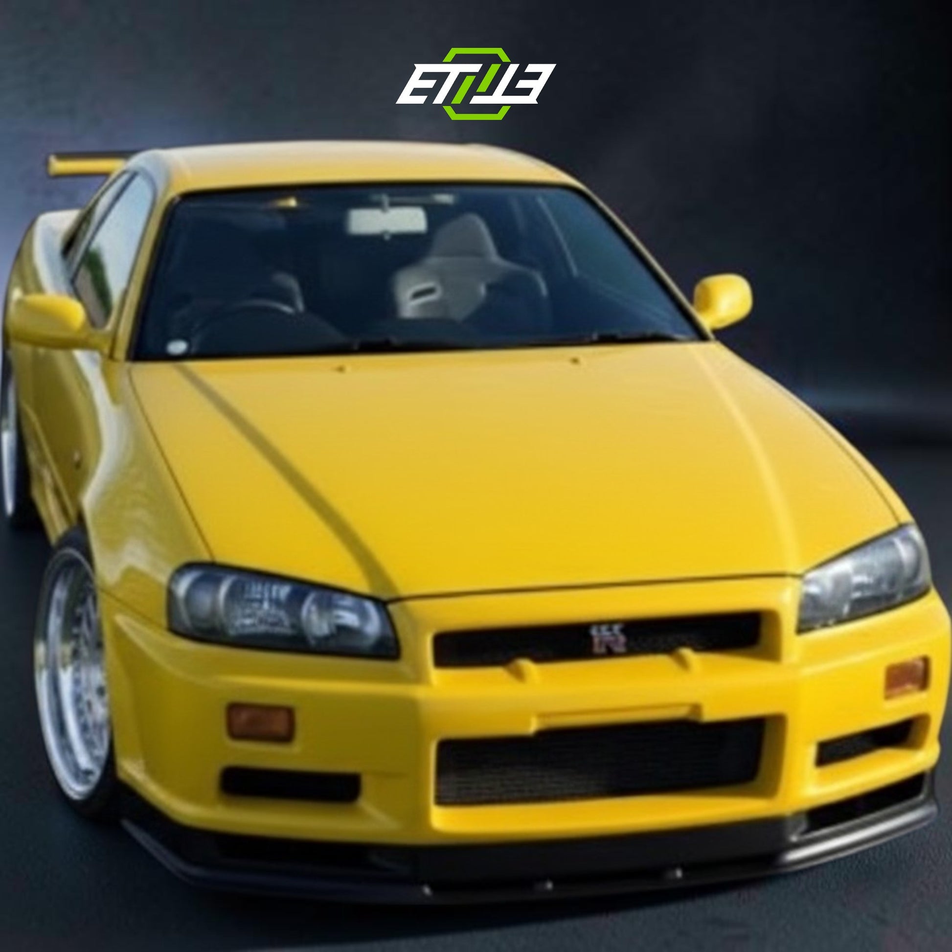 R34 GTR OEM Style Standard Front Bumper Bottom Lip | SKU: R34-CF-32 | ID: 10658245247257 | Shopifydevstudio