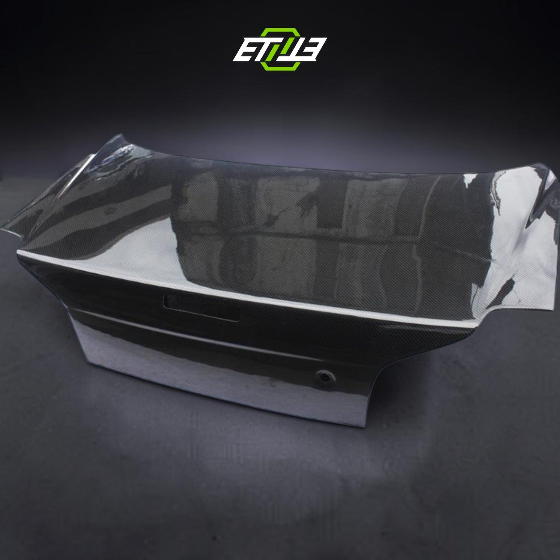 R34 GTT GTR OEM Style Trunk with Brake Light Cutout | SKU: R34-CF-36 | ID: 10658245280025 | Shopifydevstudio