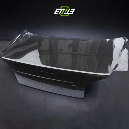 R34 GTT GTR OEM Style Trunk with Brake Light Cutout | SKU: R34-CF-36 | ID: 10658245280025 | Shopifydevstudio