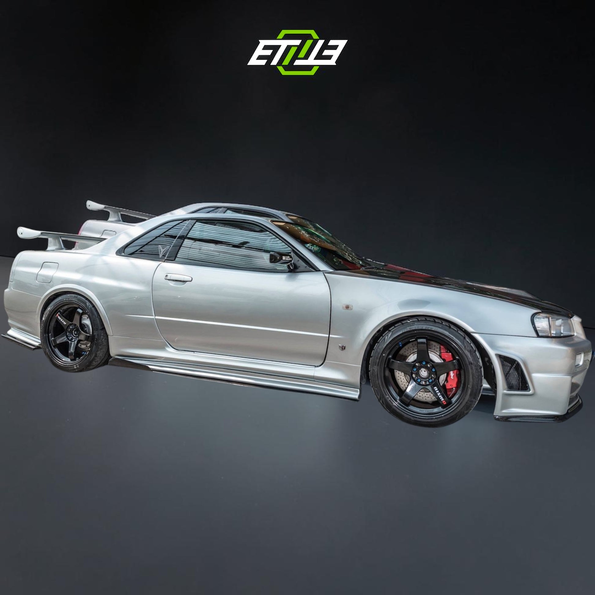 R34 GTT Z-Tune Front Bumper / Skyline R34 GTT 2D 4D GTR-Style Front Bumper | SKU: R34-CF-10 | ID: 10658244460825 | Shopifydevstudio