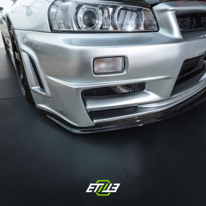 R34 GTT Z-Tune Front Bumper / Skyline R34 GTT 2D 4D GTR-Style Front Bumper | SKU: R34-CF-10 | ID: 10658244460825 | Shopifydevstudio