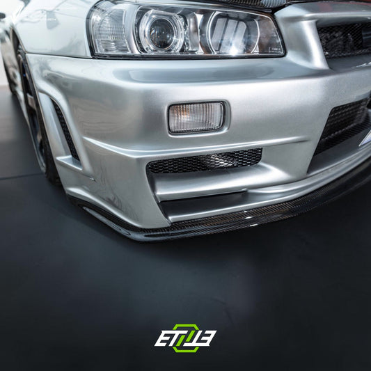 R34 GTT Z-Tune Front Bumper / Skyline R34 GTT 2D 4D GTR-Style Front Bumper | SKU: R34-CF-10 | ID: 10658244460825 | Shopifydevstudio