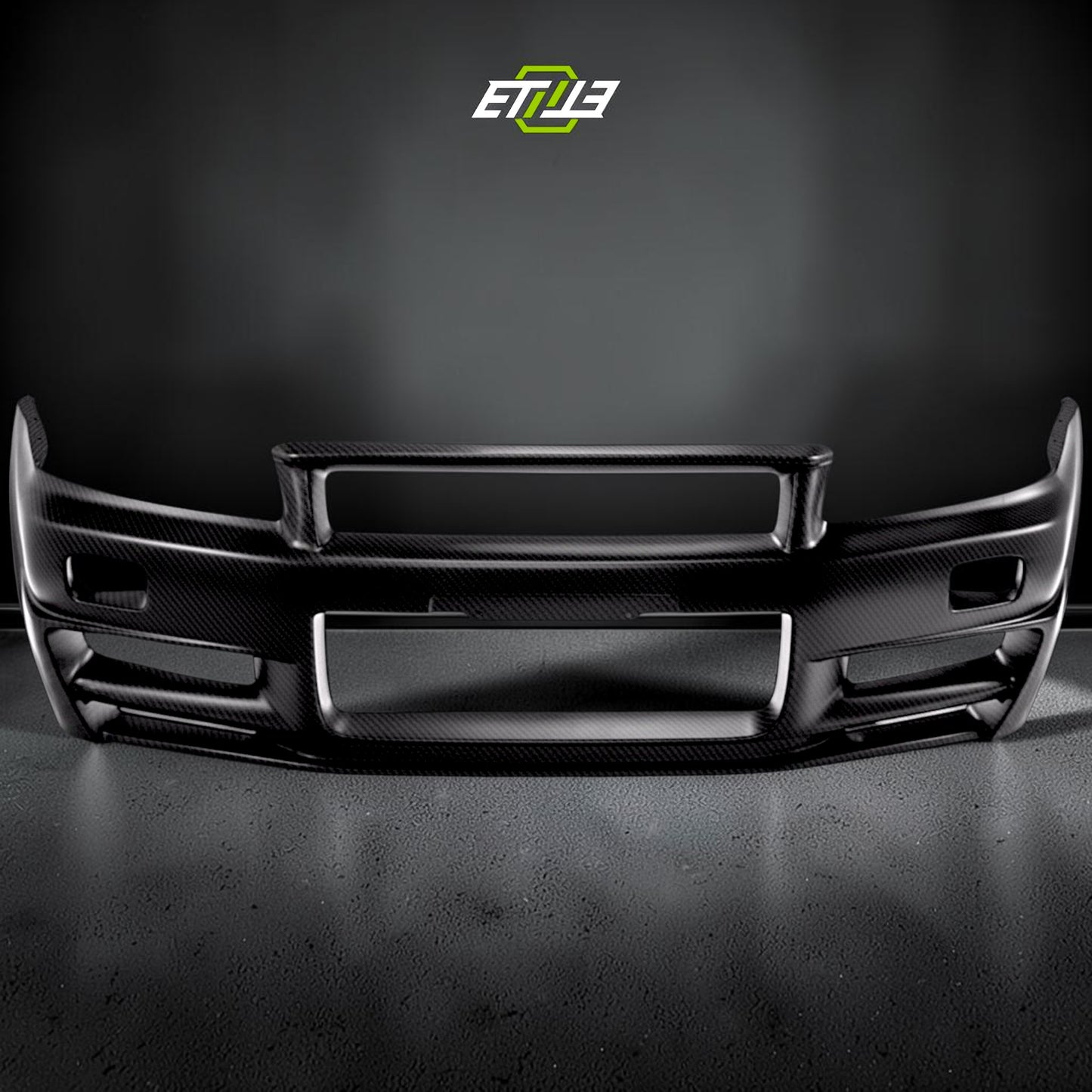 R34 GTT Z-Tune Front Bumper / Skyline R34 GTT 2D 4D GTR-Style Front Bumper